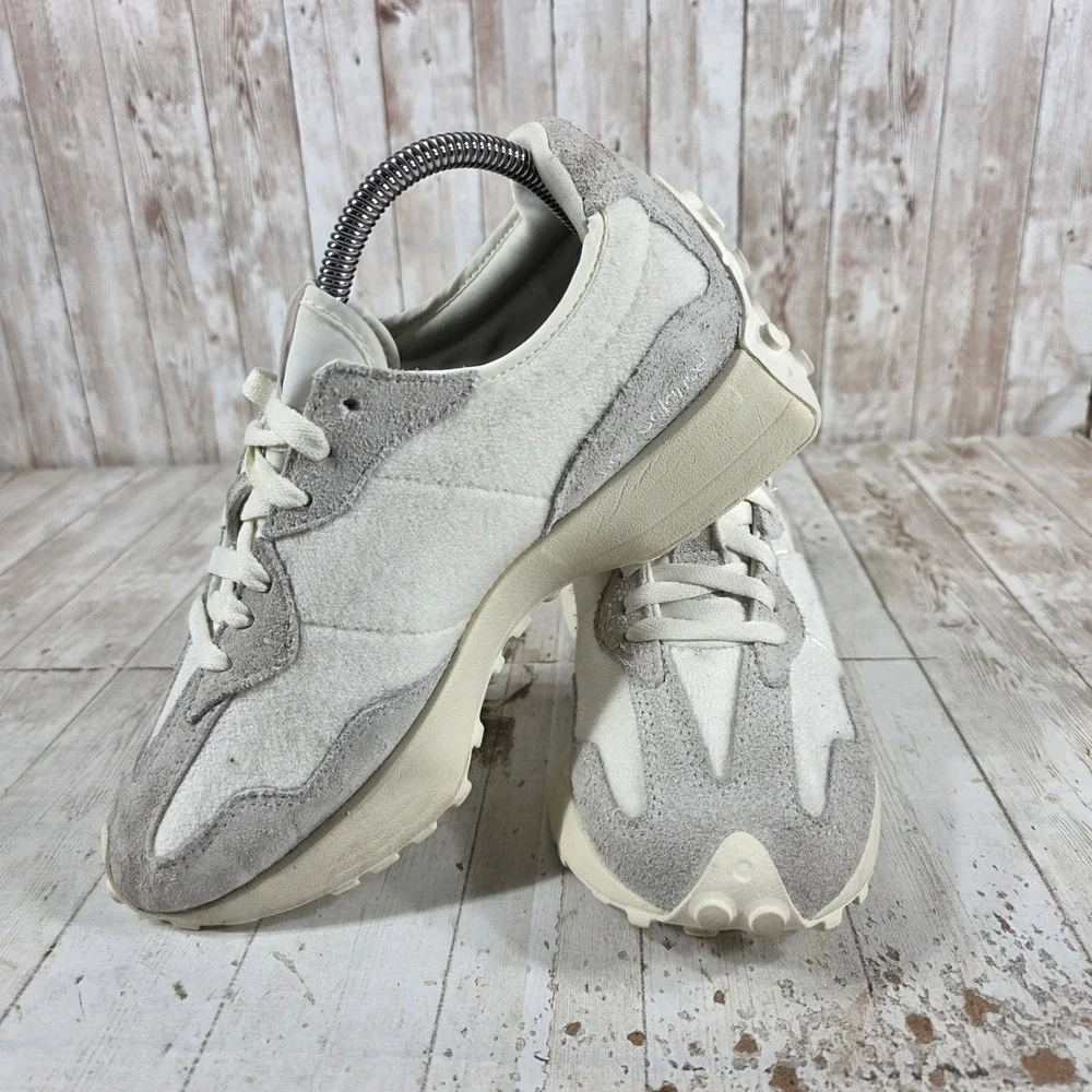 New Balance 327 Mens Sea Salt Rain Cloud Suede Sneakers MS327FW Size 7
